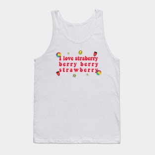 j-hope - hobicore strawberry fake stickers style Tank Top